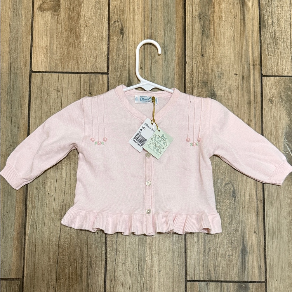 Charming Pink Kids Cardigan Sweater